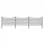 DOPPELSTABMATTENZAUN MORATA - Farbe / Höhe / Länge: Farbe: Anthrazit / Höhe: 80 cm / Länge: 26 m, Anzahl Eckpfosten: 1x Eckpfosten DOPPELSTABMATTENZAUN MORATA - Farbe / Höhe / Länge: Farbe: Anthrazit / Höhe: 80 cm / Länge: 26 m, Anzahl Eckpfosten: 1x Eckpfosten