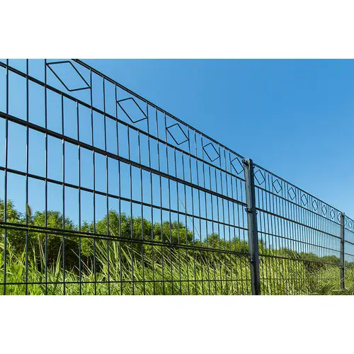 DOPPELSTABMATTENZAUN MORATA - Farbe / Höhe / Länge: Farbe: Moosgrün / Höhe: 240 cm / Länge: 20 m, Anzahl Eckpfosten: 3x Eckpfosten DOPPELSTABMATTENZAUN MORATA - Farbe / Höhe / Länge: Farbe: Moosgrün / Höhe: 240 cm / Länge: 20 m, Anzahl Eckpfosten: 3x Eckpfosten