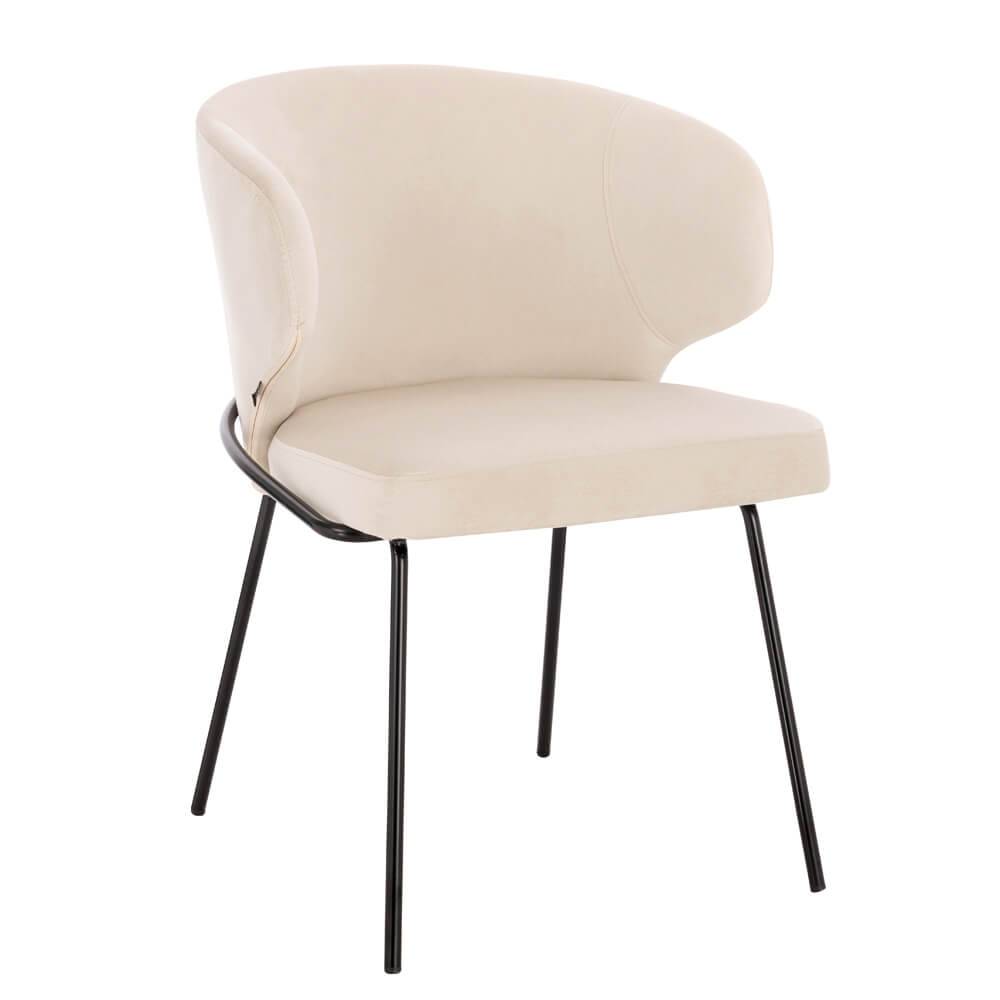 ESSZIMMERSTUHL AMARA - Menge: 2, Farbe: Samt Beige