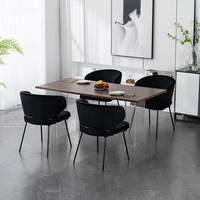 ESSZIMMERSTUHL AMARA - Menge: 4, Farbe: Samt Schwarz ESSZIMMERSTUHL AMARA - Menge: 4, Farbe: Samt Schwarz