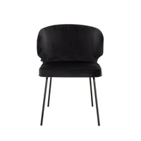 ESSZIMMERSTUHL AMARA - Menge: 4, Farbe: Samt Schwarz ESSZIMMERSTUHL AMARA - Menge: 4, Farbe: Samt Schwarz