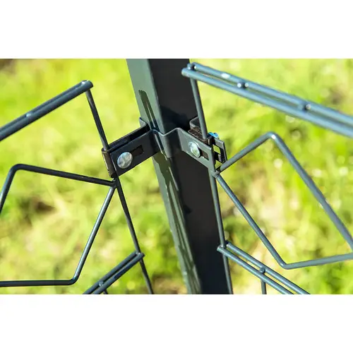 DOPPELSTABMATTENZAUN MORATA - Farbe / Höhe / Länge: Farbe: Moosgrün / Höhe: 120 cm / Länge: 30 m, Anzahl Eckpfosten: 4x Eckpfosten DOPPELSTABMATTENZAUN MORATA - Farbe / Höhe / Länge: Farbe: Moosgrün / Höhe: 120 cm / Länge: 30 m, Anzahl Eckpfosten: 4x Eckpfosten