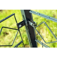 DOPPELSTABMATTENZAUN MORATA - Farbe / Höhe / Länge: Farbe: Moosgrün / Höhe: 160 cm / Länge: 40 m, Anzahl Eckpfosten: 4x Eckpfosten DOPPELSTABMATTENZAUN MORATA - Farbe / Höhe / Länge: Farbe: Moosgrün / Höhe: 160 cm / Länge: 40 m, Anzahl Eckpfosten: 4x Eckpfosten