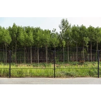 DOPPELSTABMATTENZAUN MORATA - Farbe / Höhe / Länge: Farbe: Moosgrün / Höhe: 160 cm / Länge: 36 m, Anzahl Eckpfosten: 3x Eckpfosten DOPPELSTABMATTENZAUN MORATA - Farbe / Höhe / Länge: Farbe: Moosgrün / Höhe: 160 cm / Länge: 36 m, Anzahl Eckpfosten: 3x Eckpfosten