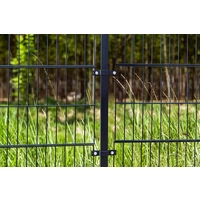 DOPPELSTABMATTENZAUN MORATA - Farbe / Höhe / Länge: Farbe: Moosgrün / Höhe: 200 cm / Länge: 46 m, Anzahl Eckpfosten: 2x Eckpfosten DOPPELSTABMATTENZAUN MORATA - Farbe / Höhe / Länge: Farbe: Moosgrün / Höhe: 200 cm / Länge: 46 m, Anzahl Eckpfosten: 2x Eckpfosten