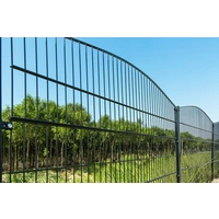 DOPPELSTABMATTENZAUN MORATA - Farbe / Höhe / Länge: Farbe: Moosgrün / Höhe: 240 cm / Länge: 26 m, Anzahl Eckpfosten: 3x Eckpfosten DOPPELSTABMATTENZAUN MORATA - Farbe / Höhe / Länge: Farbe: Moosgrün / Höhe: 240 cm / Länge: 26 m, Anzahl Eckpfosten: 3x Eckpfosten