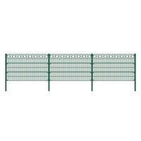 DOPPELSTABMATTENZAUN MORATA - Farbe / Höhe / Länge: Farbe: Moosgrün / Höhe: 160 cm / Länge: 36 m, Anzahl Eckpfosten: 4x Eckpfosten DOPPELSTABMATTENZAUN MORATA - Farbe / Höhe / Länge: Farbe: Moosgrün / Höhe: 160 cm / Länge: 36 m, Anzahl Eckpfosten: 4x Eckpfosten