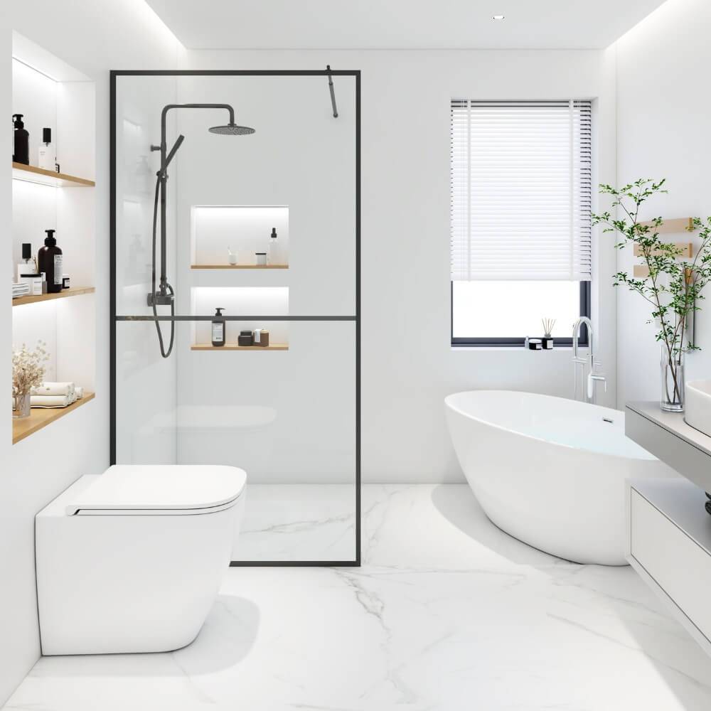 DUSCHABTRENNUNG BAKI - Größe: 140 x 200 cm