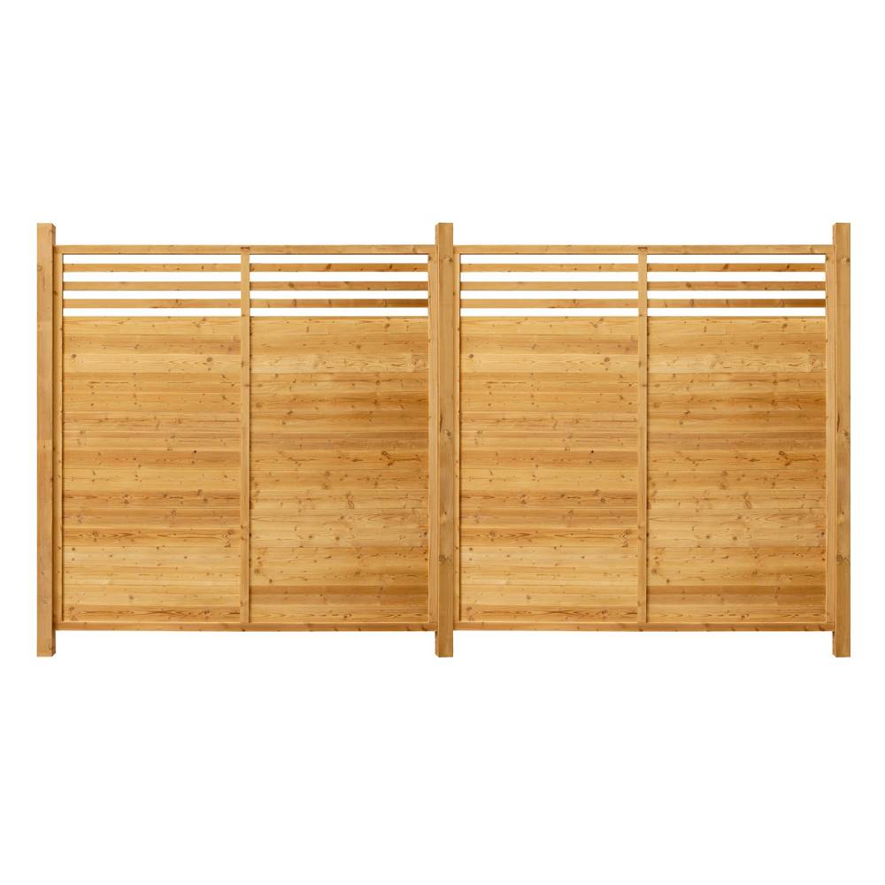 HOLZZAUN SOMA - Ausstattung: 2x Element + 3x Pfosten