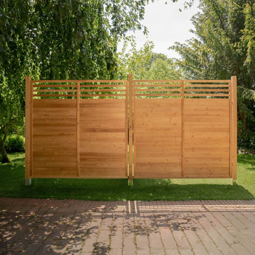 HOLZZAUN SOMA - Ausstattung: 2x Element + 3x Pfosten