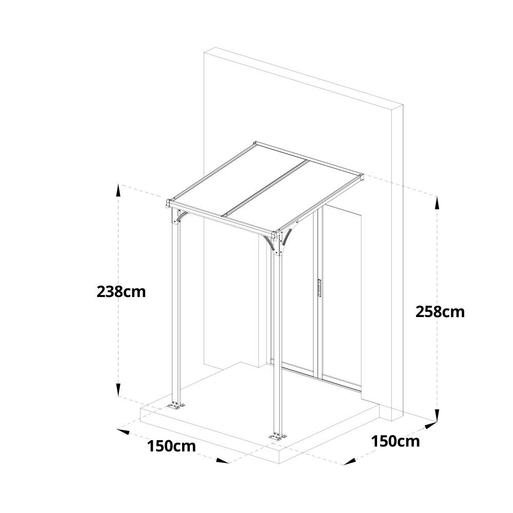 VORDACH CUBIS S - Größe: S