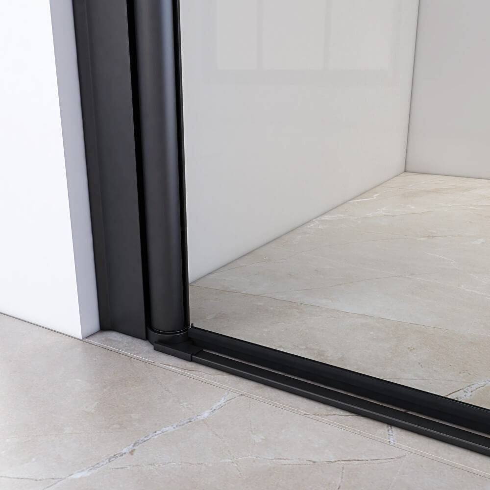 PENDELTÜR LAVEA - Farbe: Schwarz, Größe: 95 x 195 cm