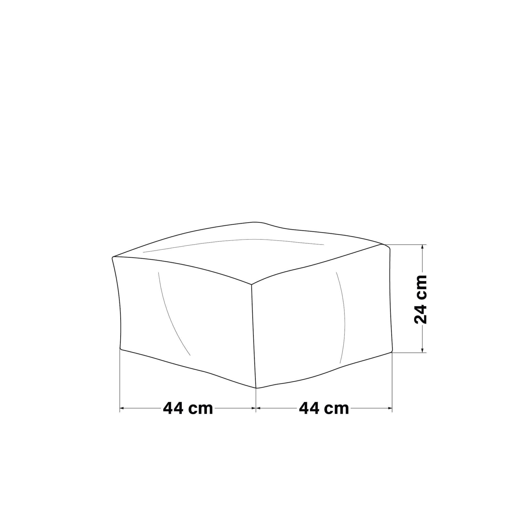 SITZSACK COZY - Farbe: Anthrazit, Ausstattung: Nur Hocker