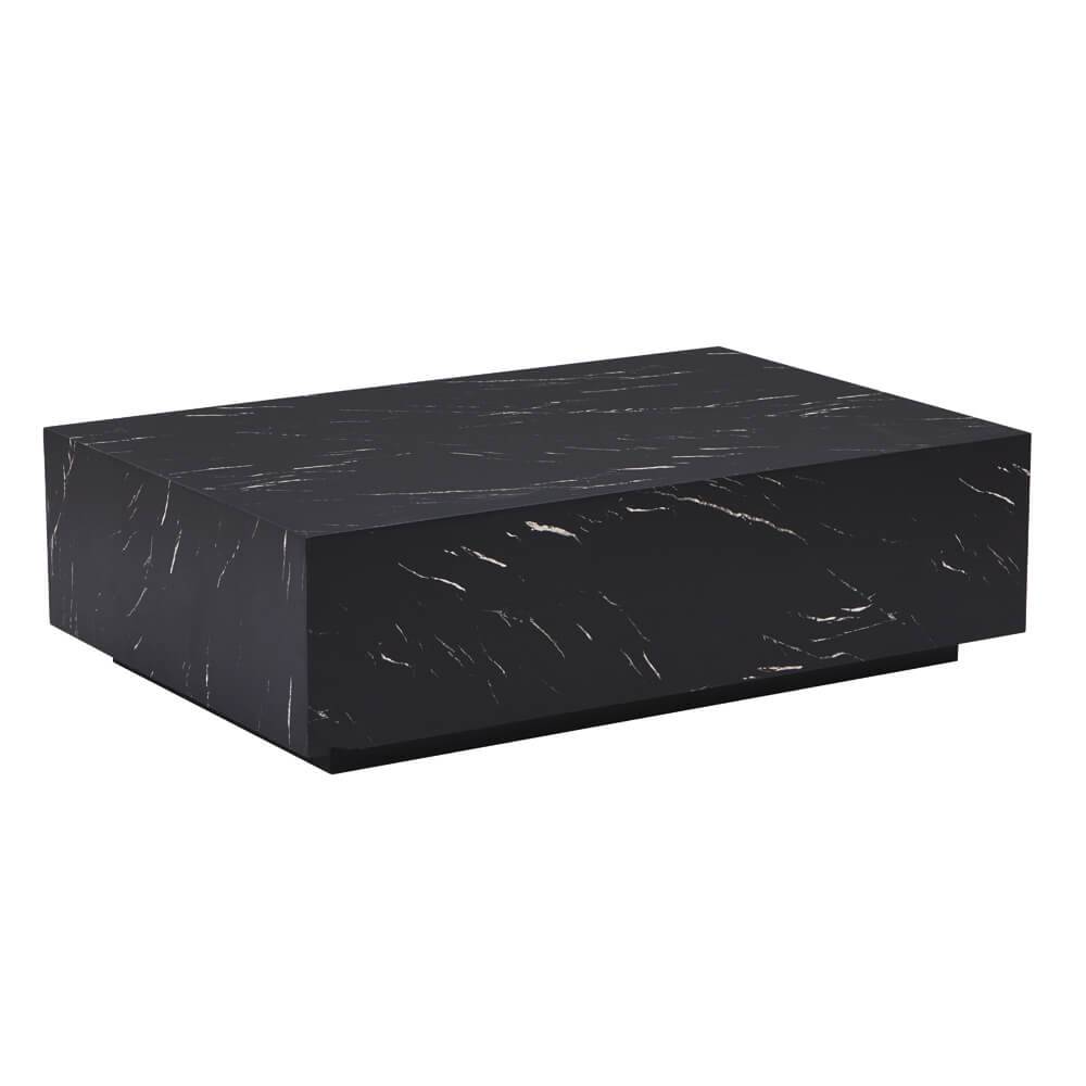 COUCHTISCH AMIRI XXL - Farbe: Schwarz, Maße: 120 x 35 x 80 cm