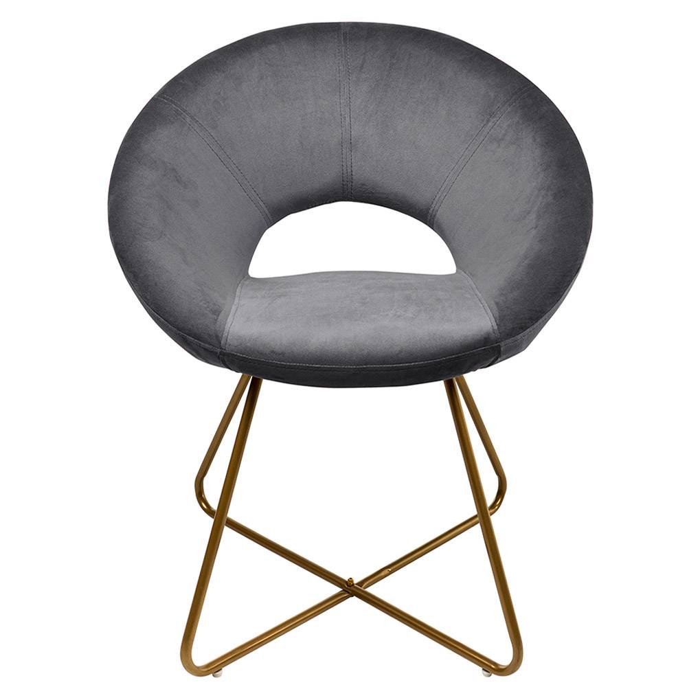 SAMSTSTUHL SELESA - Farbe: Grau