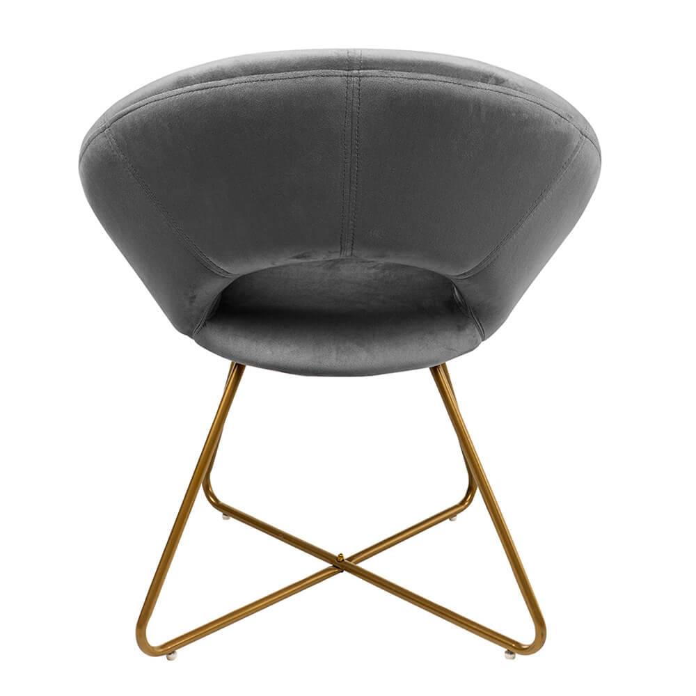 SAMSTSTUHL SELESA - Farbe: Grau