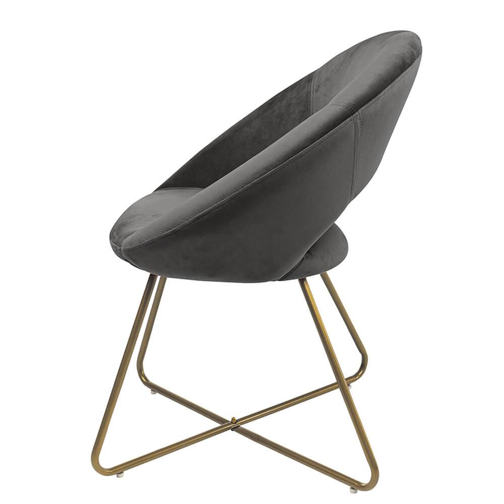 SAMSTSTUHL SELESA - Farbe: Grau