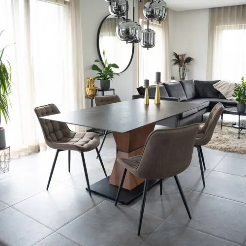 POLSTERSTUHL IKALO - Farbe: Grau/Braun, Menge: 6 POLSTERSTUHL IKALO - Farbe: Grau/Braun, Menge: 6