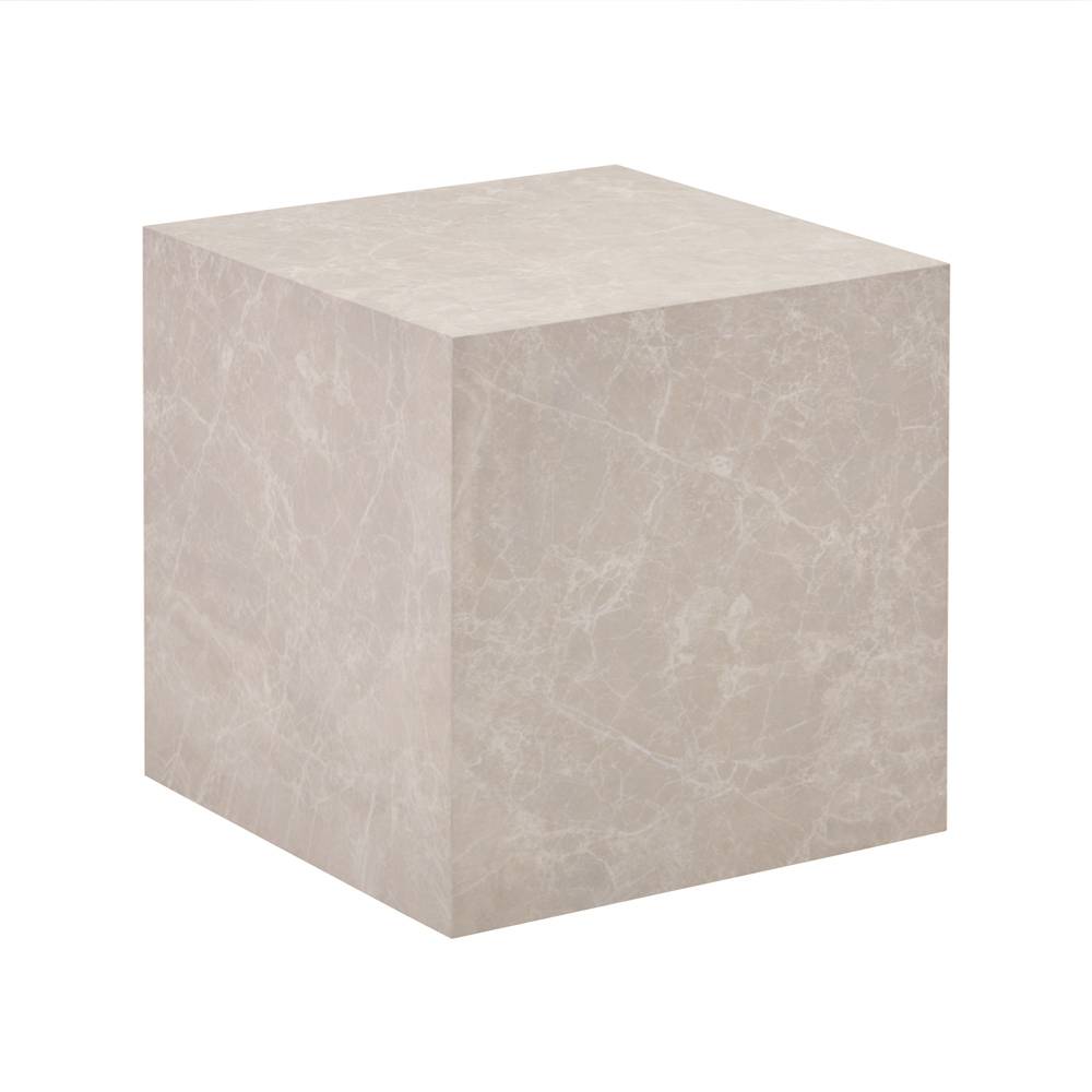 COUCHTISCH AMIRI M - Farbe: Beige, Größe: 50 x 50 x 50 cm