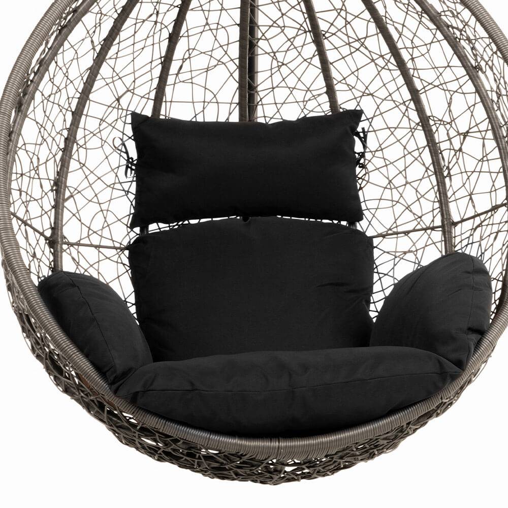 HÄNGESESSEL CIELO - Farbe: Schwarz, Ausstattung: Nur Kissen