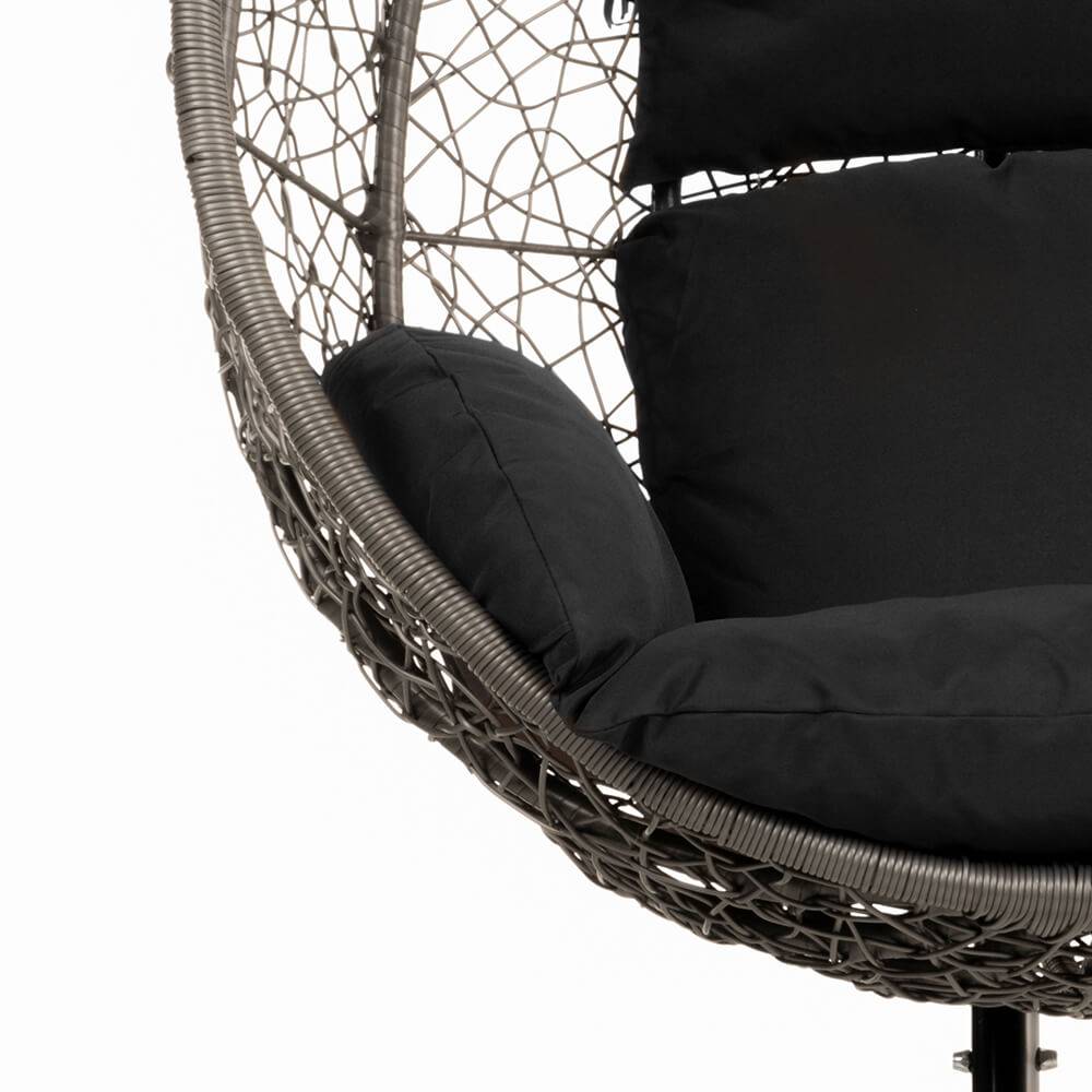 HÄNGESESSEL CIELO - Farbe: Schwarz, Ausstattung: Nur Kissen
