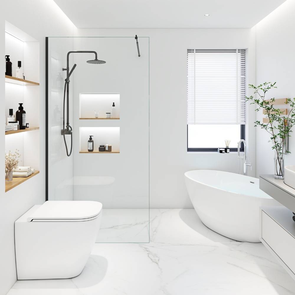 DUSCHABTRENNUNG BAKI - Größe: 90 x 200 cm