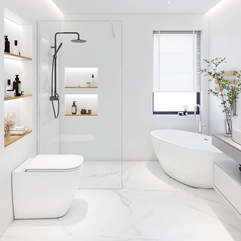 DUSCHABTRENNUNG BAKI - Größe: 100 x 200 cm