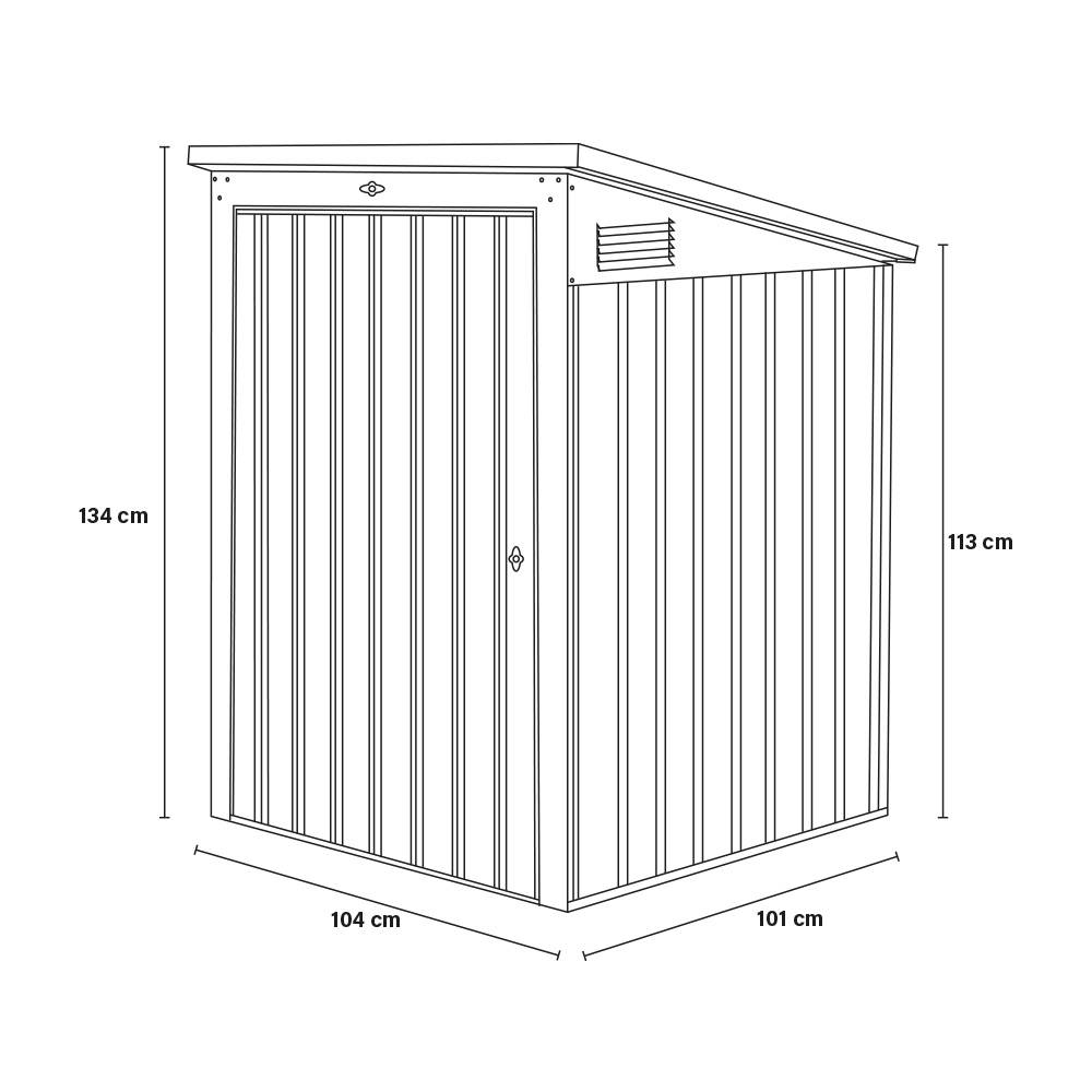 MÜLLTONNENBOX BASURA - Größe: 1x 240L