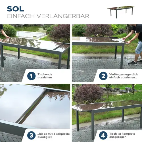 SITZGRUPPE SOL MADERA - Menge: 7 tlg. SITZGRUPPE SOL MADERA - Menge: 7 tlg.