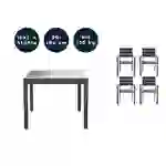 SITZGRUPPE VERANO MADERA - Menge: 5 tlg. SITZGRUPPE VERANO MADERA - Menge: 5 tlg.