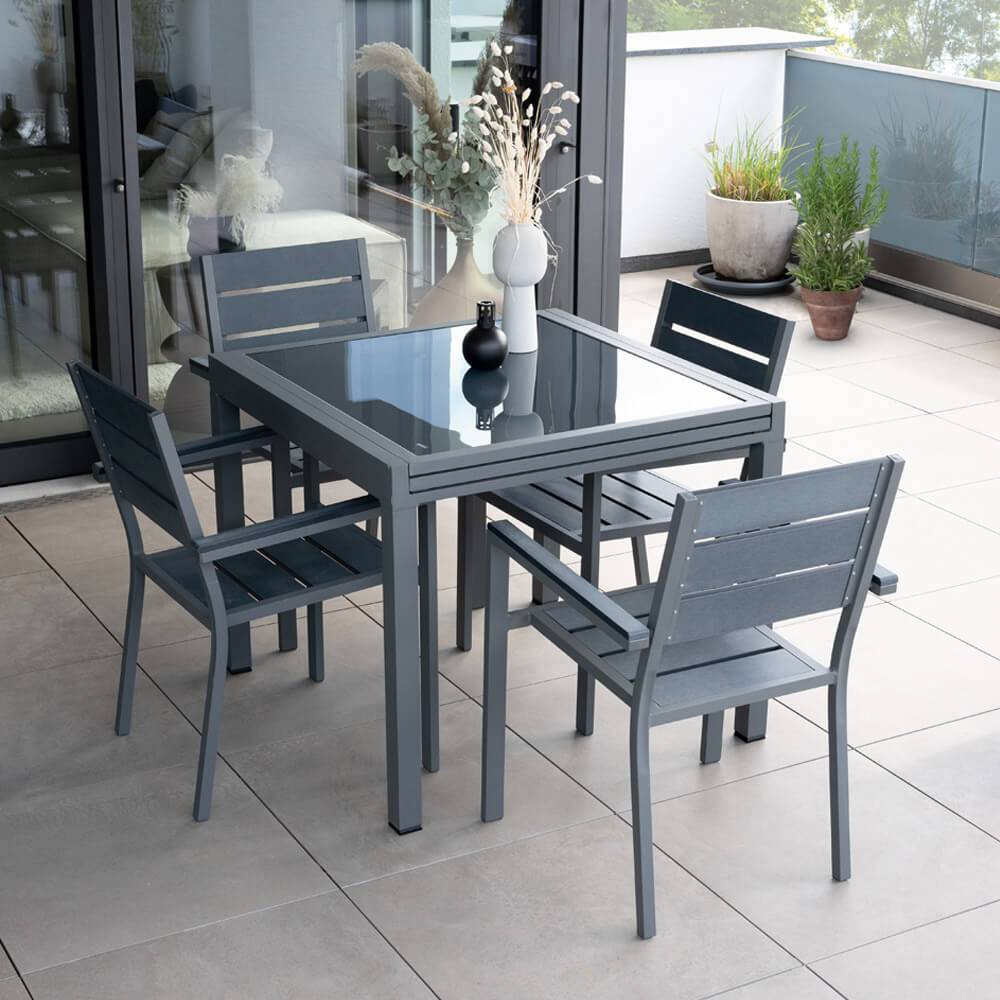 SITZGRUPPE VERANO MADERA - Menge: 5 tlg.