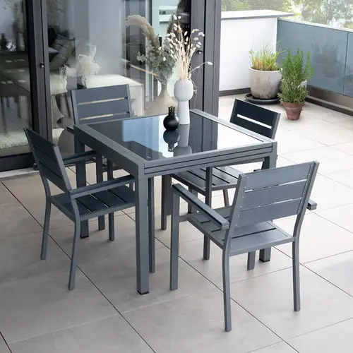 SITZGRUPPE VERANO MADERA - Menge: 5 tlg. SITZGRUPPE VERANO MADERA - Menge: 5 tlg.