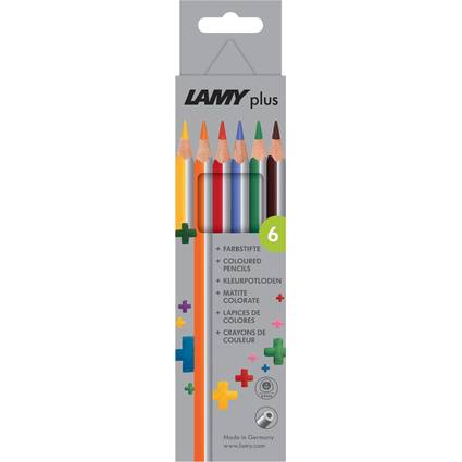 LAMY Dreikant-Buntstifte plus, 6er Kartonetui
