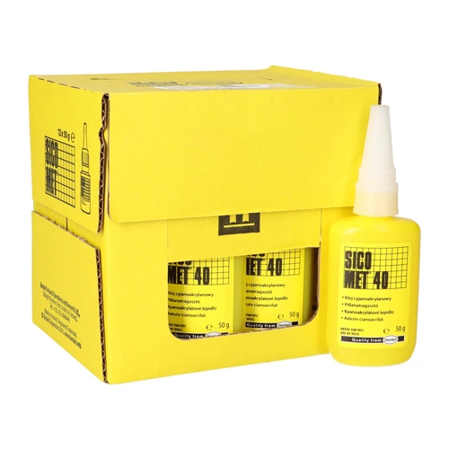 12x Klebstoff Sicomet 40 a 50 gr. pro Flasche (1 VPE / Packung) 12x Klebstoff Sicomet 40 a 50 gr. pro Flasche (1 VPE / Packung)