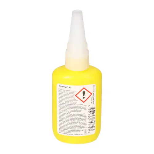 12x Klebstoff Sicomet 40 a 50 gr. pro Flasche (1 VPE / Packung) 12x Klebstoff Sicomet 40 a 50 gr. pro Flasche (1 VPE / Packung)