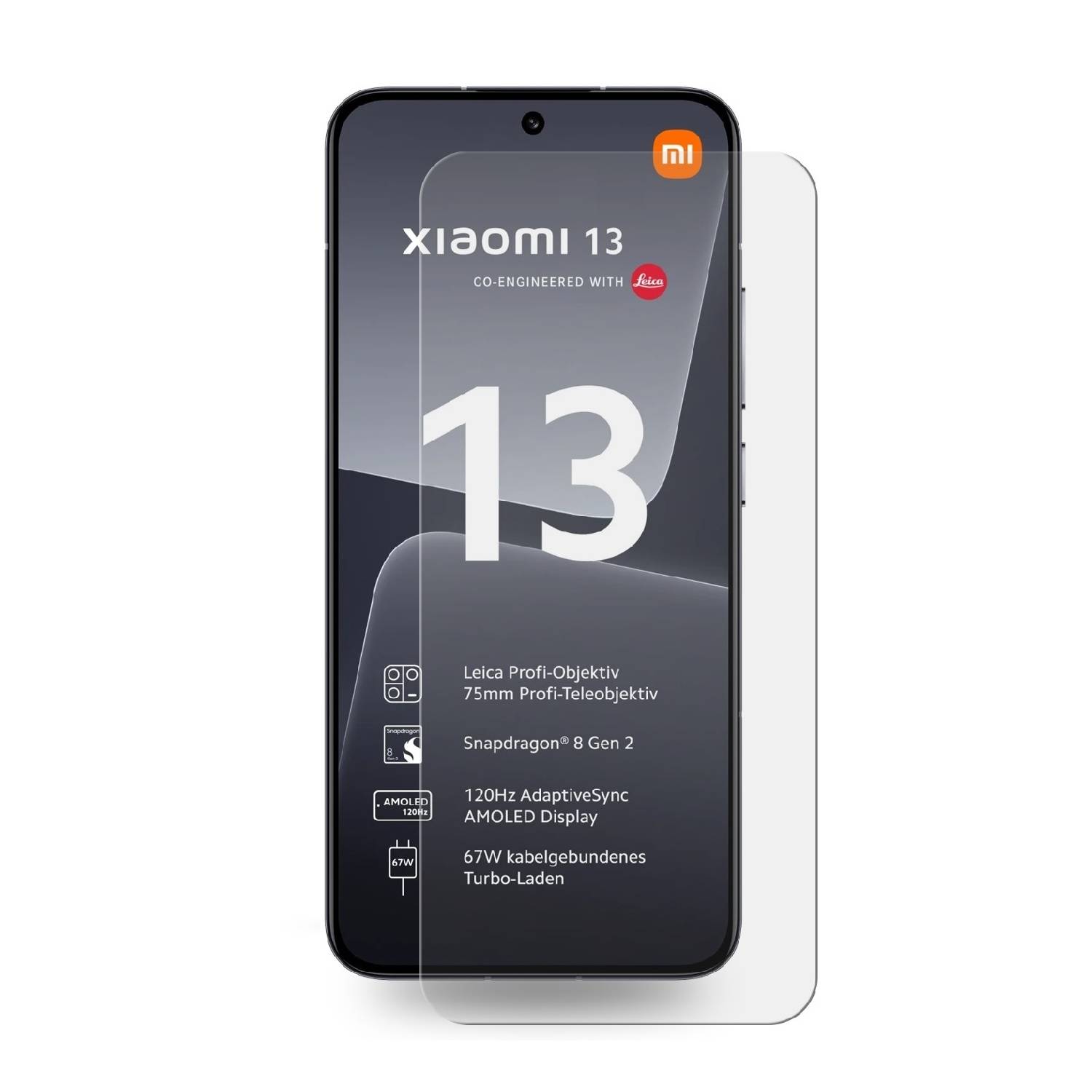4x FULL COVER Displayschutzfolie für Xiaomi 13 PREMIUM MATT ENTSPIEGELT Displayschutz Schutzfolie Folie
