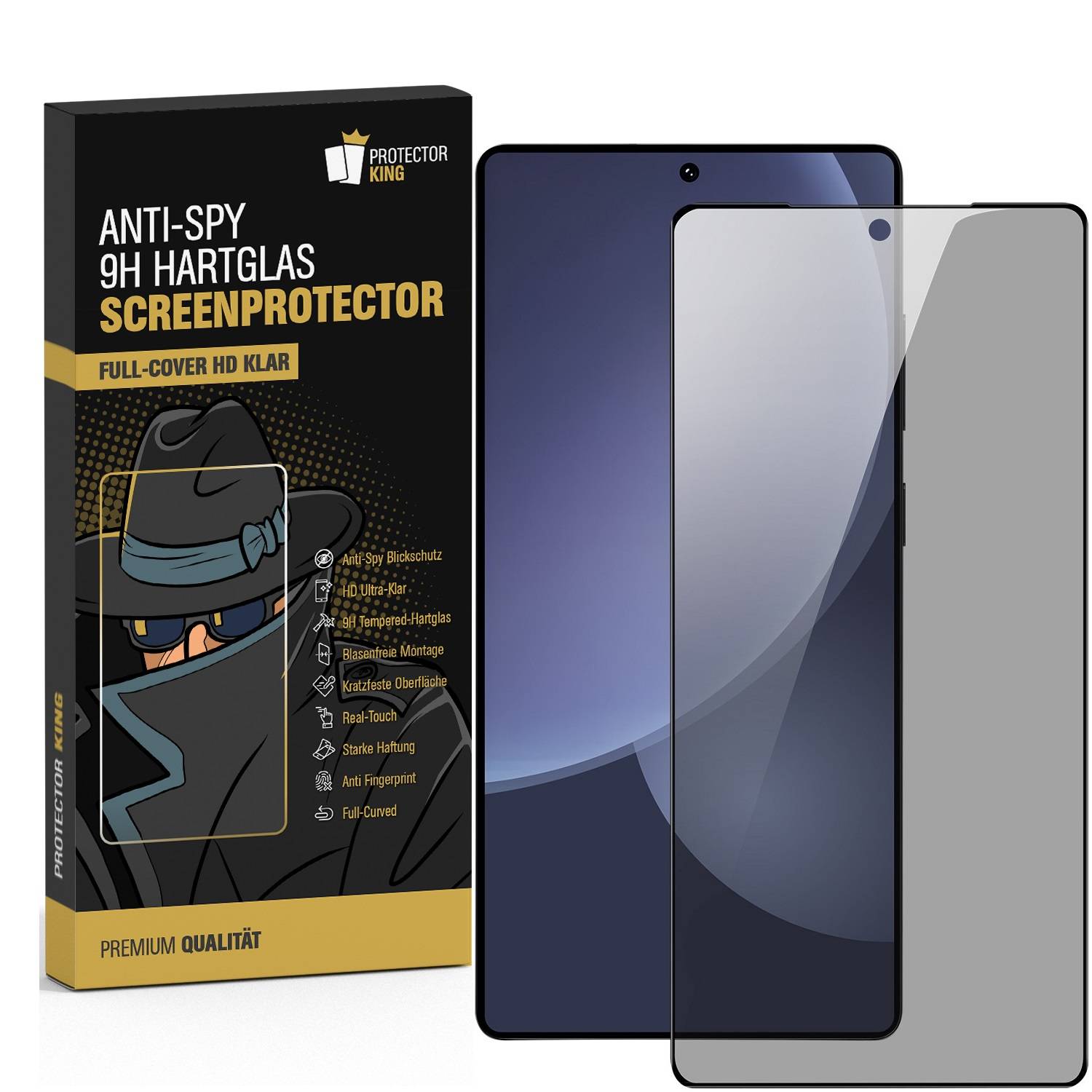 2x Blickschutz 9H Panzerhartglas für Samsung Galaxy S24 Ultra ANTI-SPIONAGE Displayschutz Schutzglas Panzerfolie Schutzfolie Echtglas Tempered