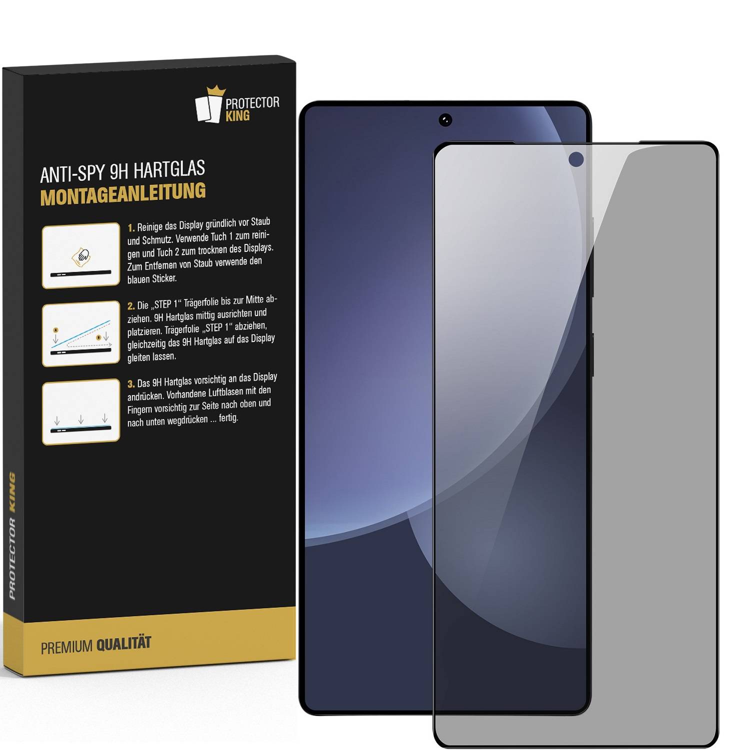 5x Blickschutz 9H Panzerglas für Samsung Galaxy S24 Ultra Anti-Spy Displayschutz Schutzglas Schutzfolie Tempered Hartglas Screen-Protector