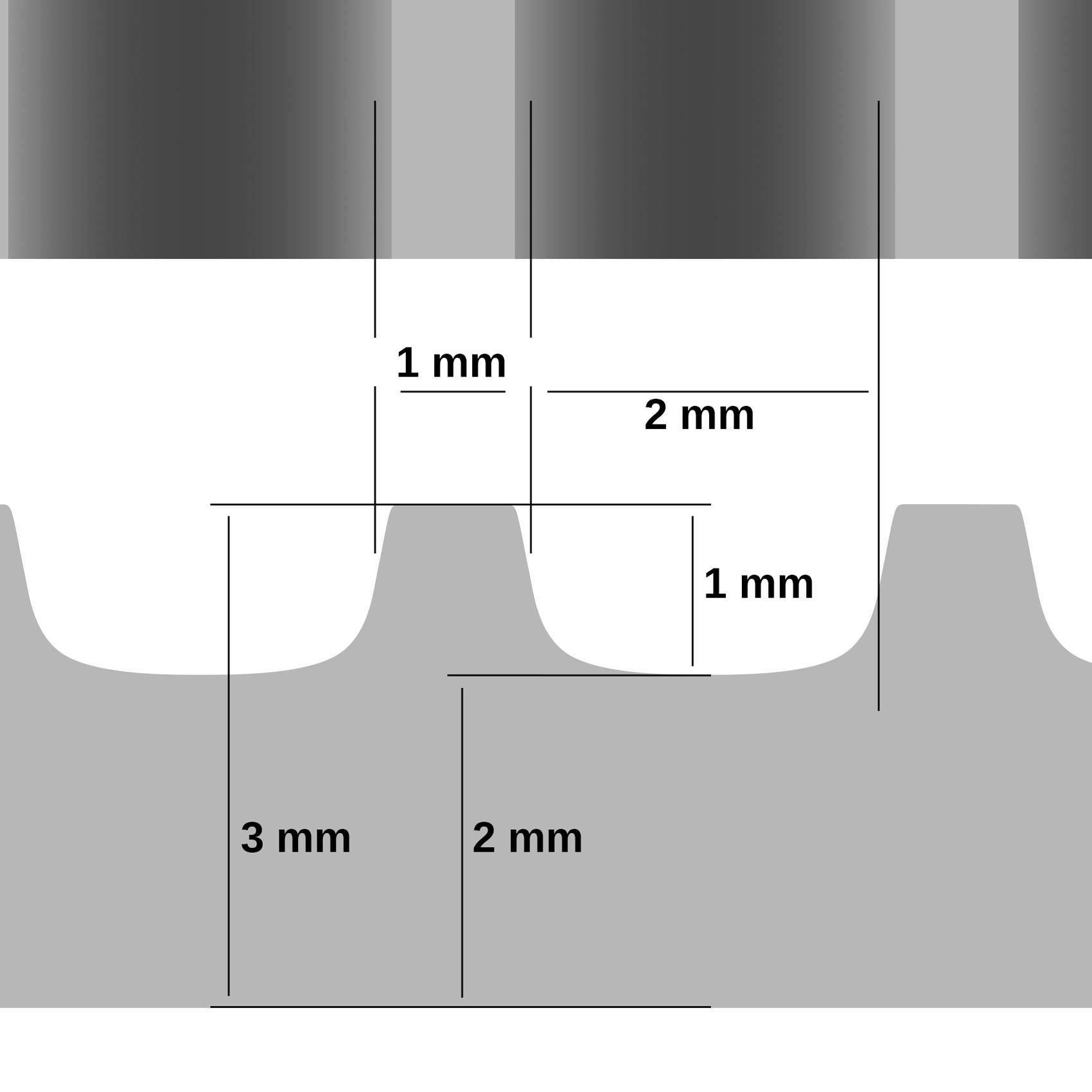 Gummi Antirutsch Bodenmatte SBR Schutzmatte Bodenbelag Fein Riefen -Rillen -Rippen Schwarz 3mm Stark 100 cm Breite 50 cm Länge