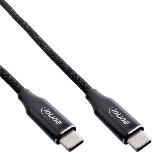 InLine® Magnetic USB-C Kabel, Stecker/Stecker, 100W, schwarz, 2m Kabel USB & Lightning USB 2.0