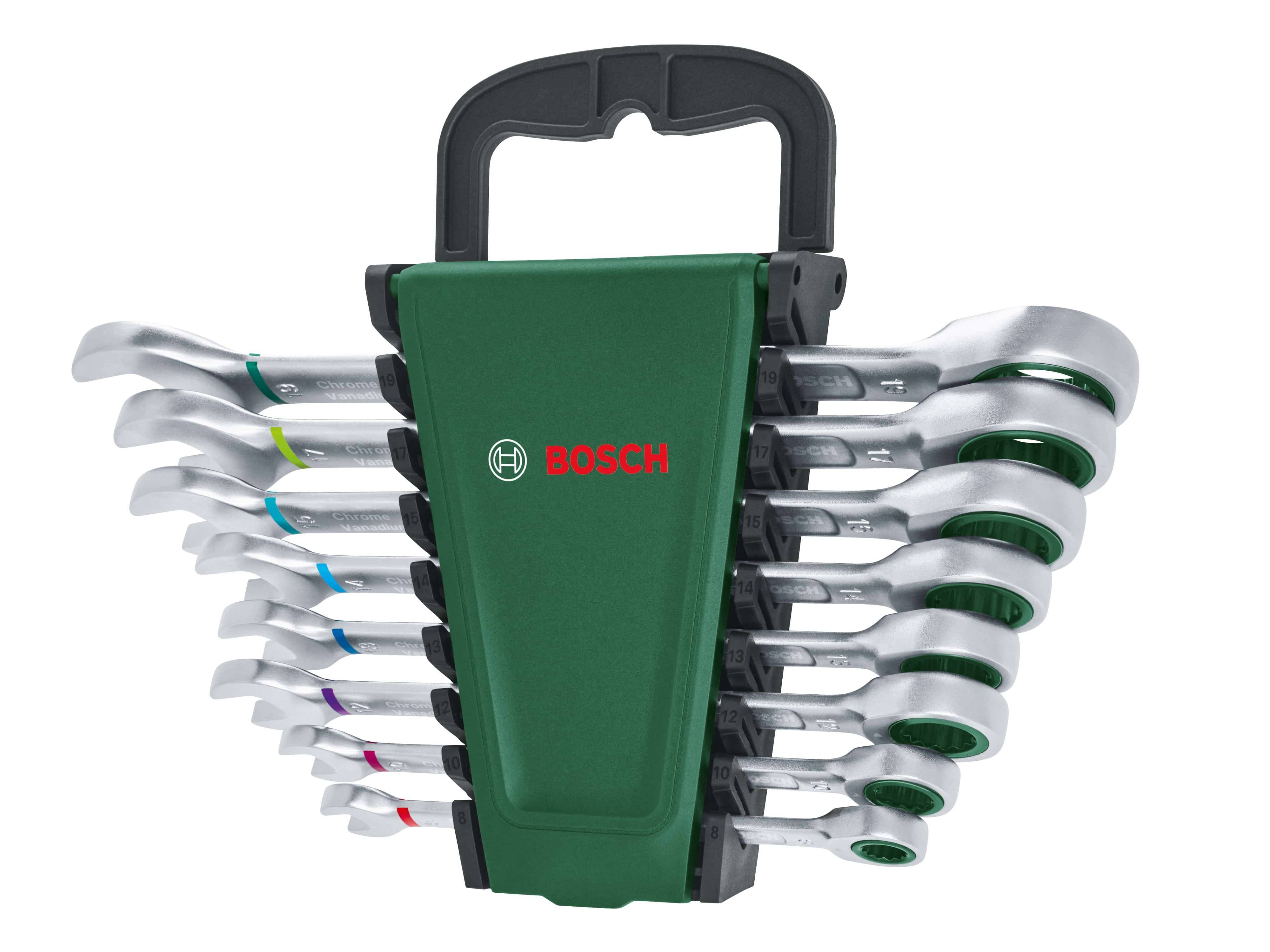 BOSCH Gabel-Ratschenring-Schlüsselssatz, 8-teilig