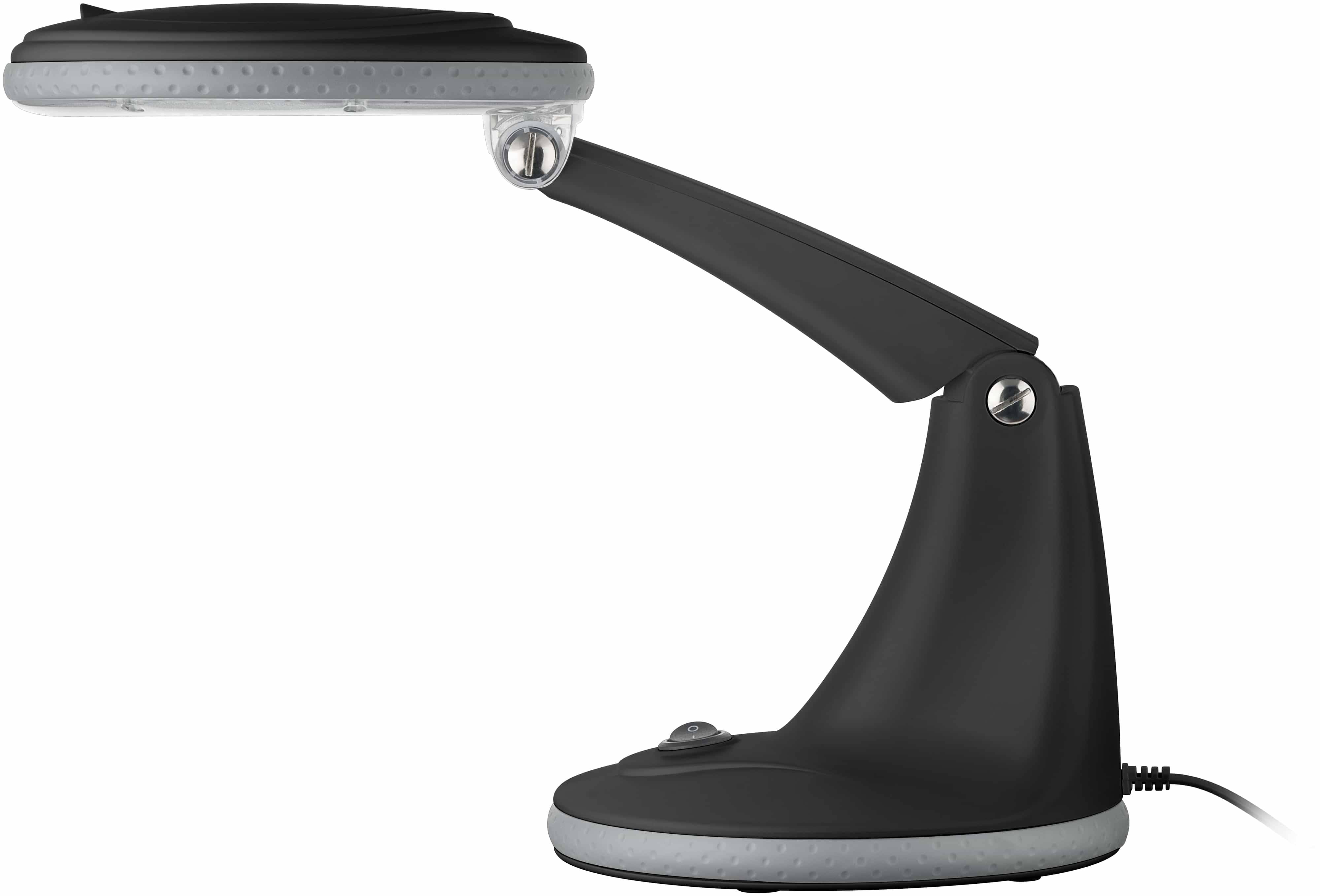 GOOBAY LED-Stand-Lupenleuchte, 6 W, 450 lm, 1,75x Vergrößerung, schwarz