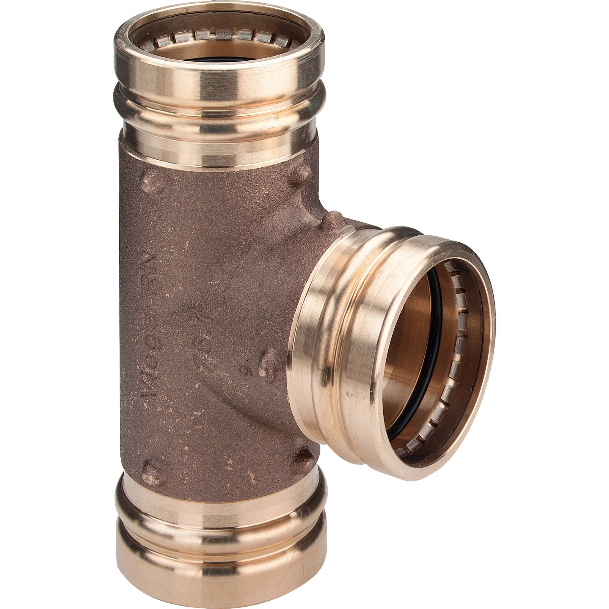 Viega T-Stück Profi-/Sanpress XL Rotguss mit SC-Contur 76,1x54x76,1mm