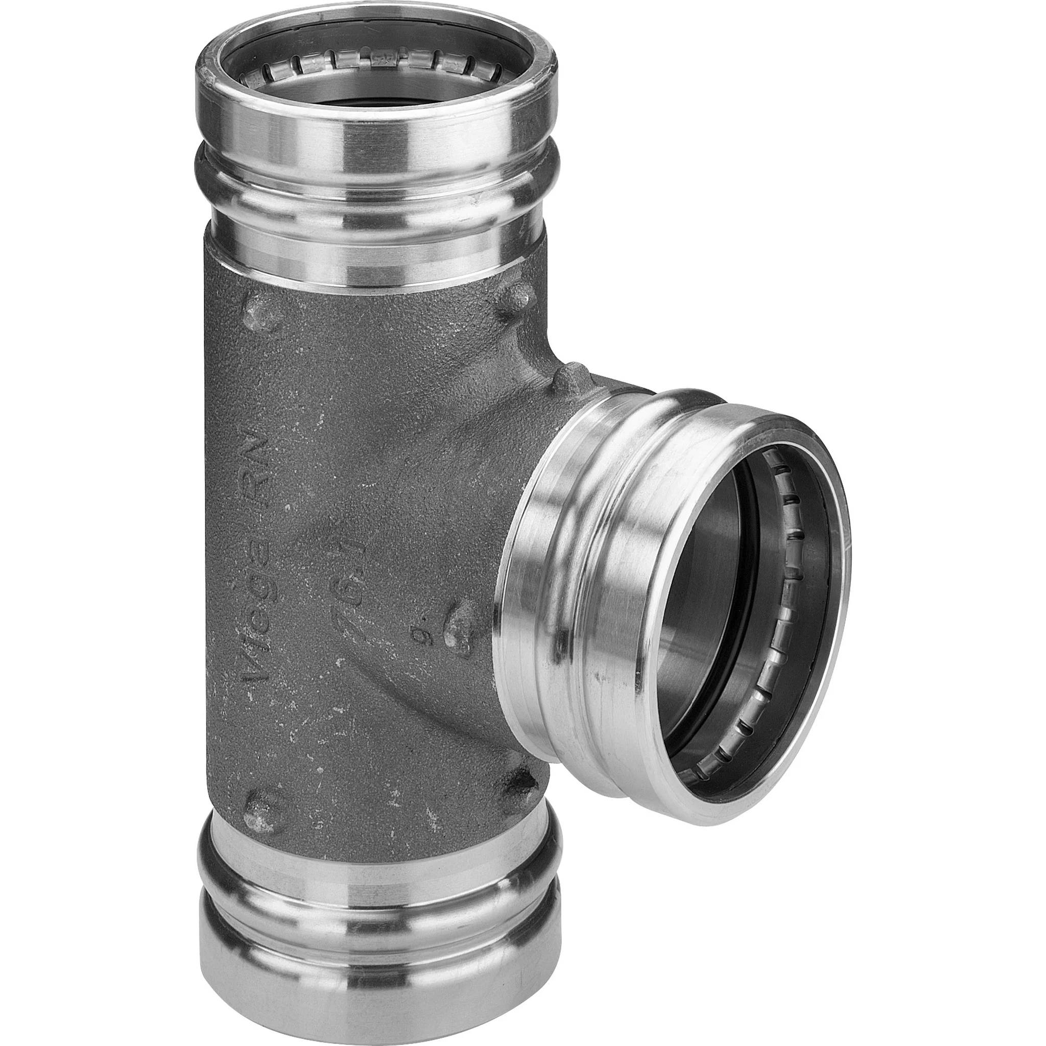Viega T-Stück Profi-/Sanpress XL Rotguss mit SC-Contur 76,1x54x76,1mm