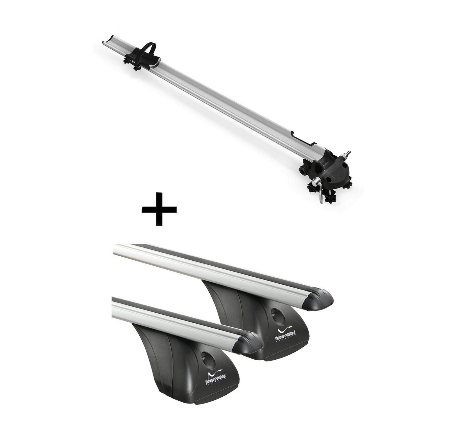 Fahrradträger Bike Pro + Dachträger VDP kompatibel mit für Fiat Stilo 3-5 Türer 2001-2007