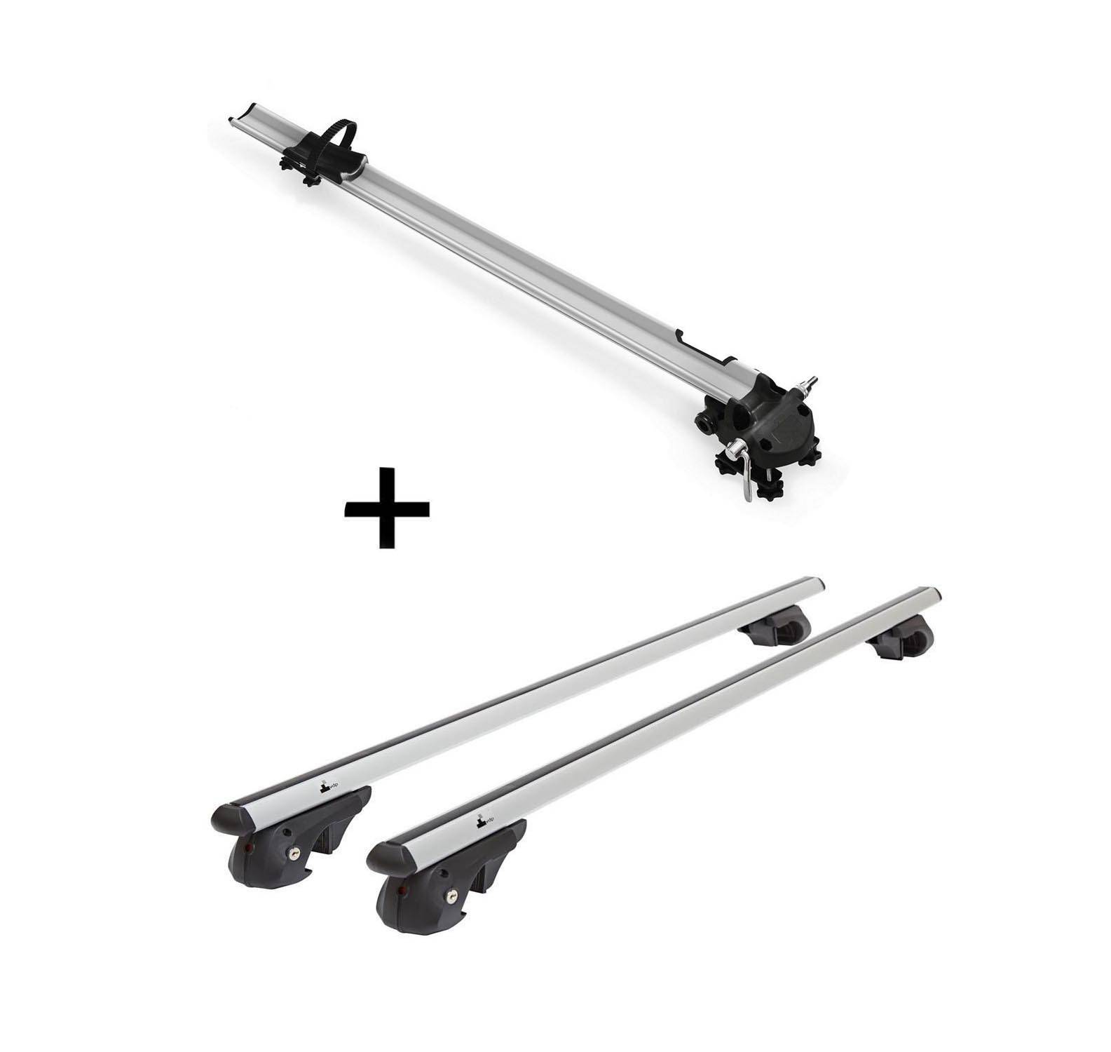 Fahrradträger Bike Pro + Dachträger VDP004 L kompatibel mit für Audi A4 Avant 8D/B5 94-'00