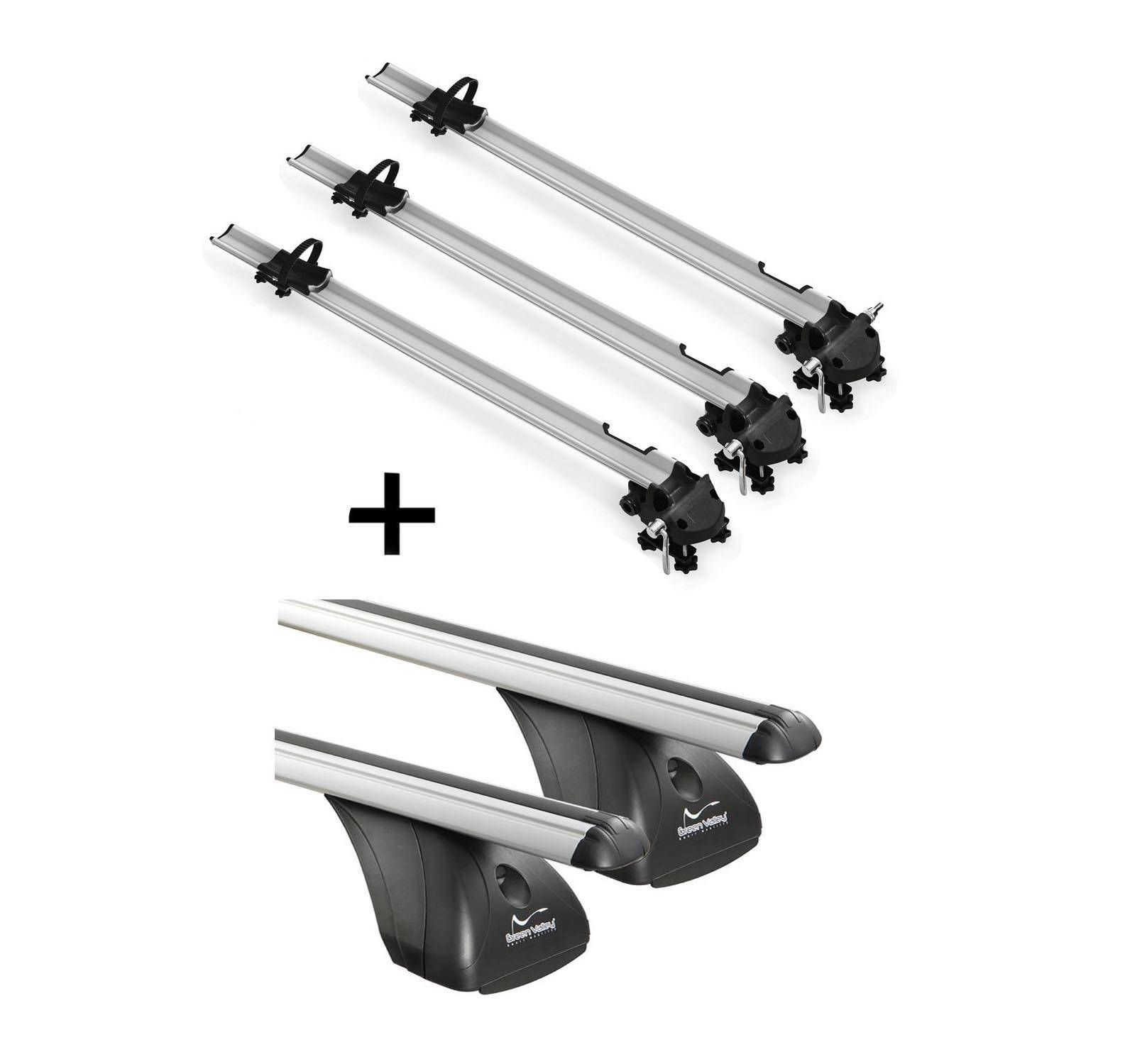 3x Fahrradträger Bike Pro + Dachträger VDP kompatibel mit für Opel Astra J 3-5 Türer 2009-2015