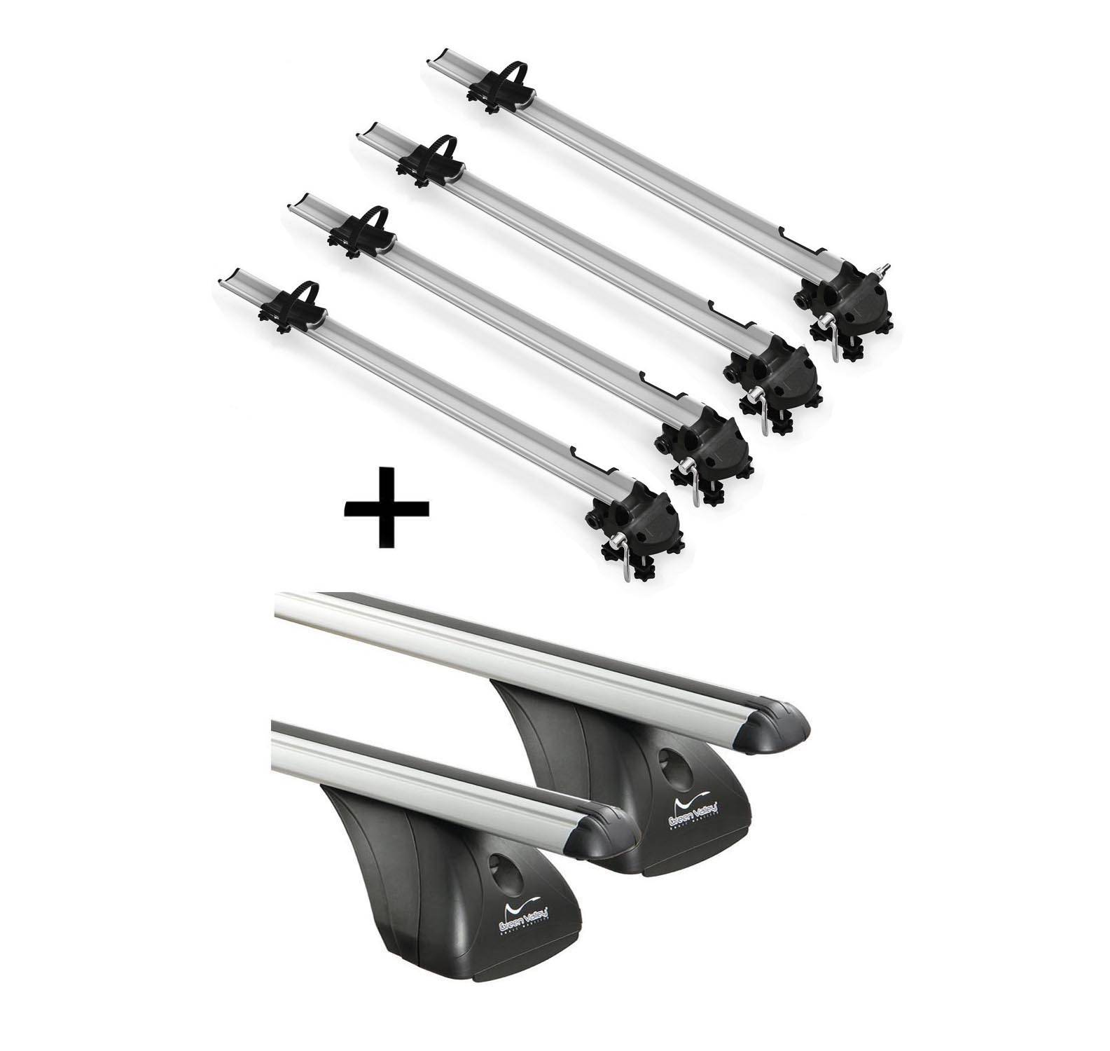 4x Fahrradträger Bike Pro + Dachträger VDP kompatibel mit für Citroen C4 I 3 Türer 2004-2010