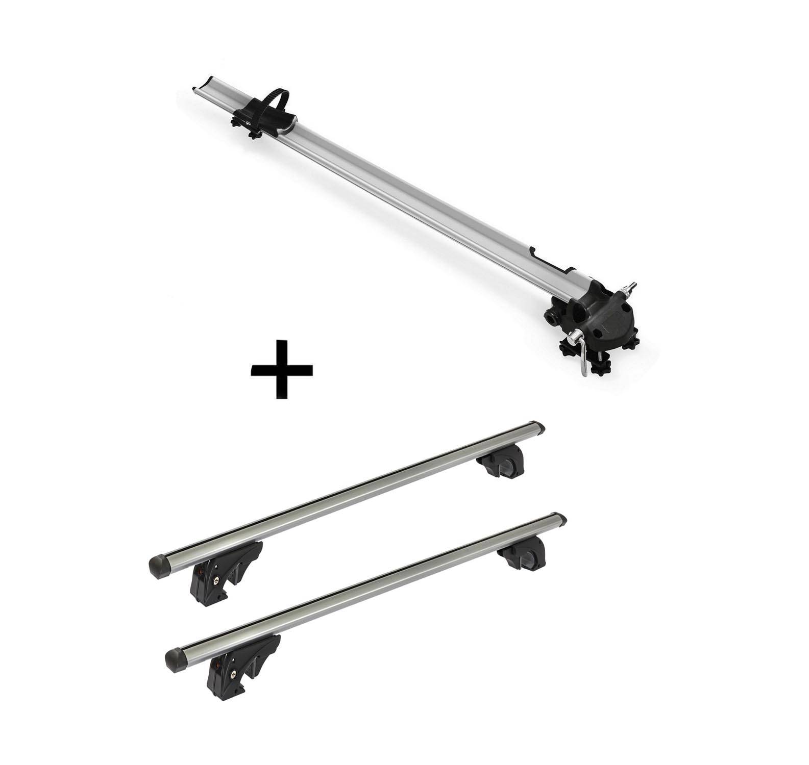 Fahrradträger Bike Pro + Dachträger/Relingträger VDP LION2 kompatibel mit für Lancia Musa (5 Türer) 07-12