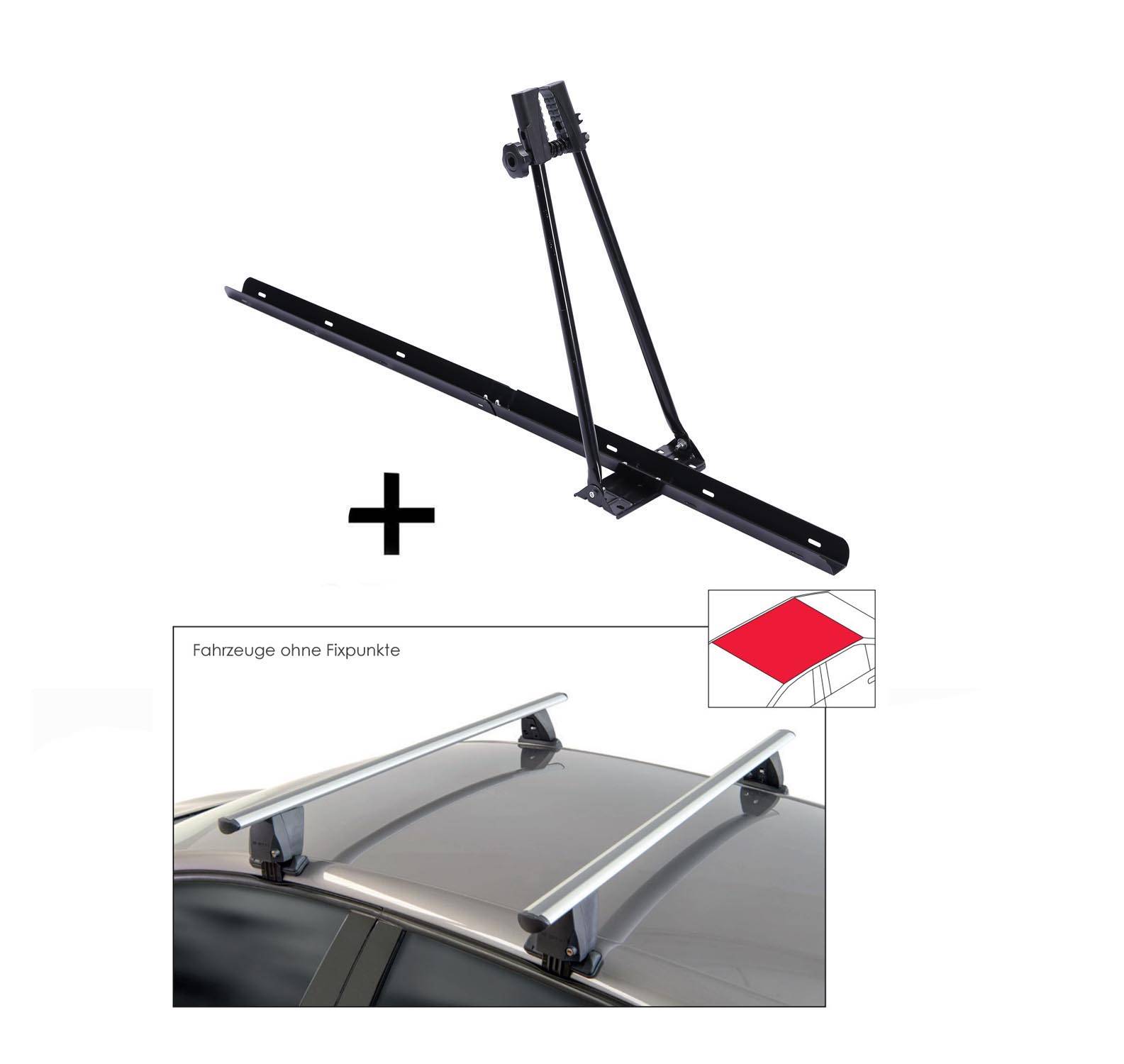 Fahrradträger ORION + Dachträger VDP Delta kompatibel mit für Audi A6 (4A/C8) (4 Türer) ab 2018